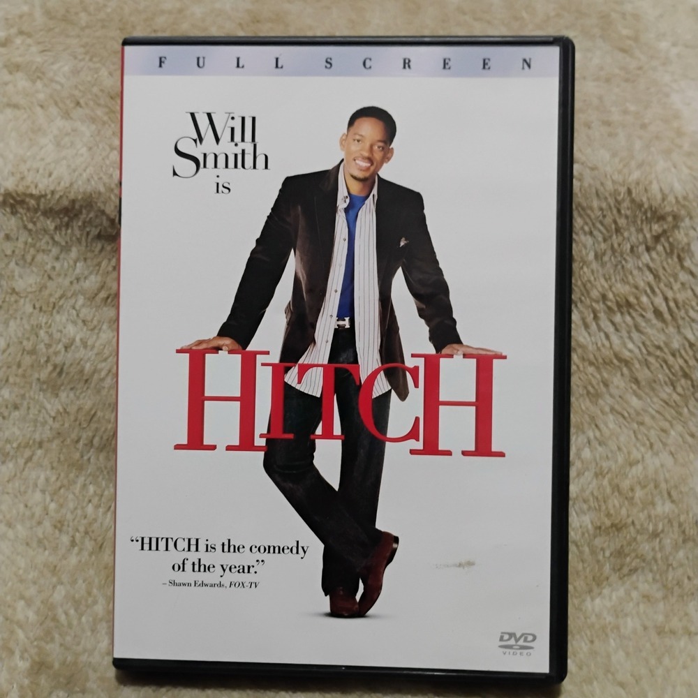 Hitch DVD Will Smith Full Screen 2005 Romcom Movie Classic Y2K Comedy